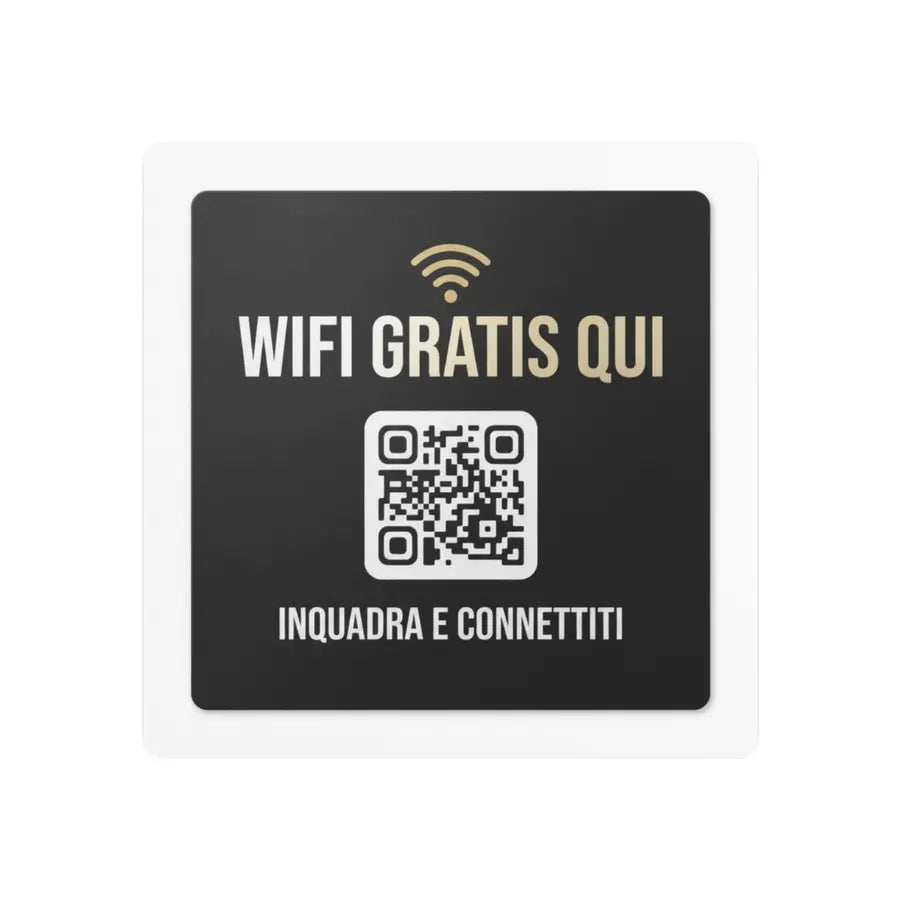 Metal Free WiFi QR Code Sign – Weatherproof