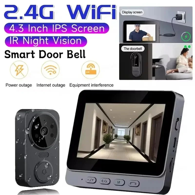 WiFi video doorbell with motion detection