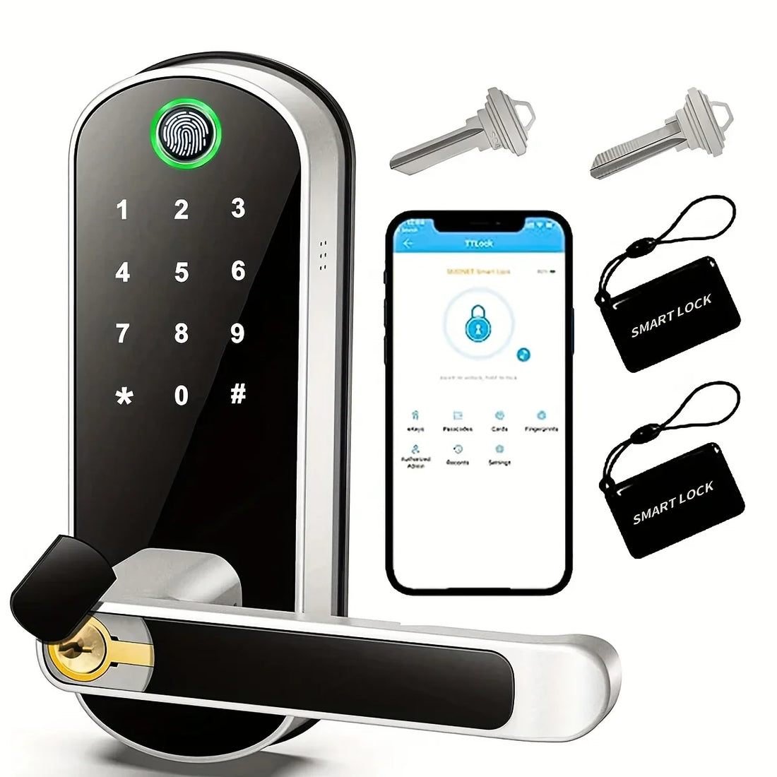 Fingerprint smart lock with NFC