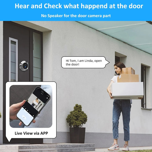 Smart door viewer camera - photo 1