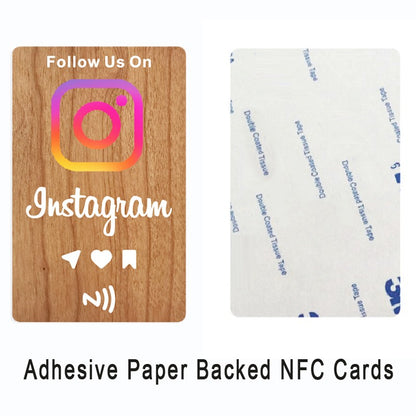Wooden NFC review card