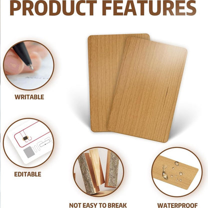 Wooden NFC review card