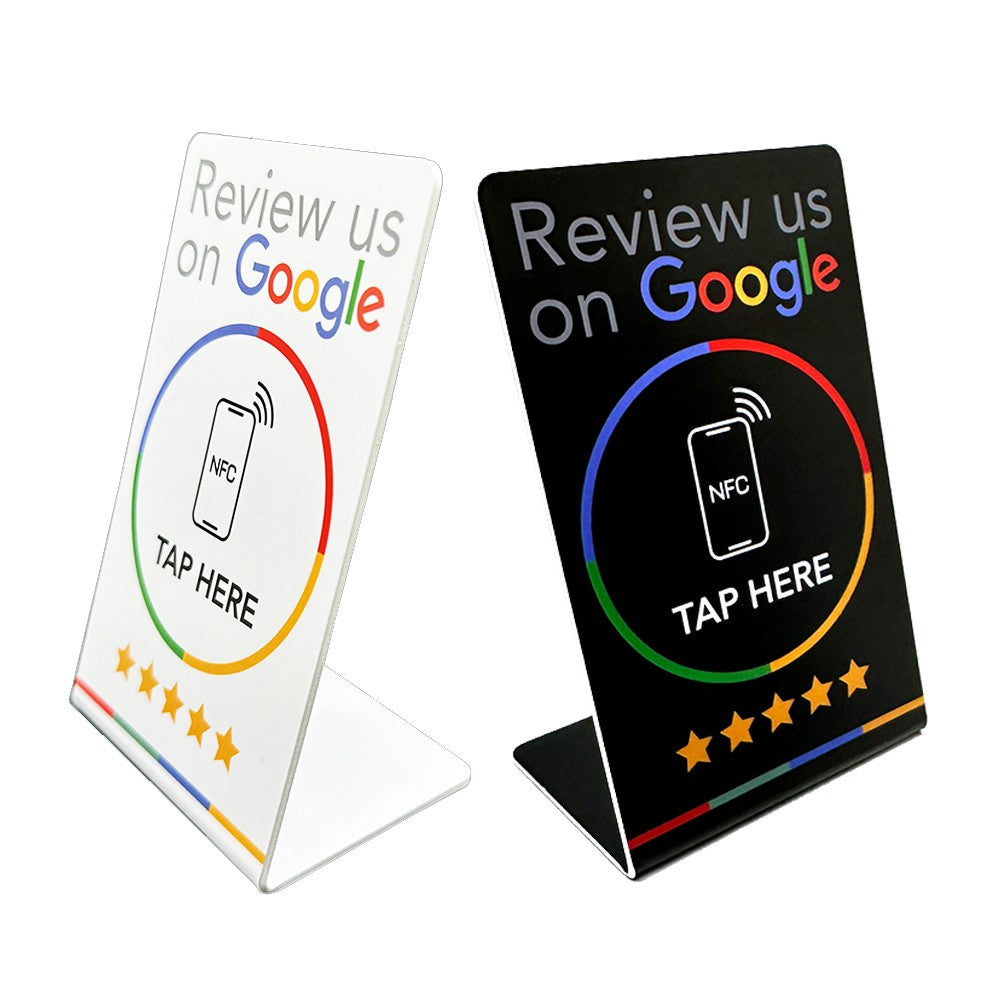 NFC countertop stand for Google reviews