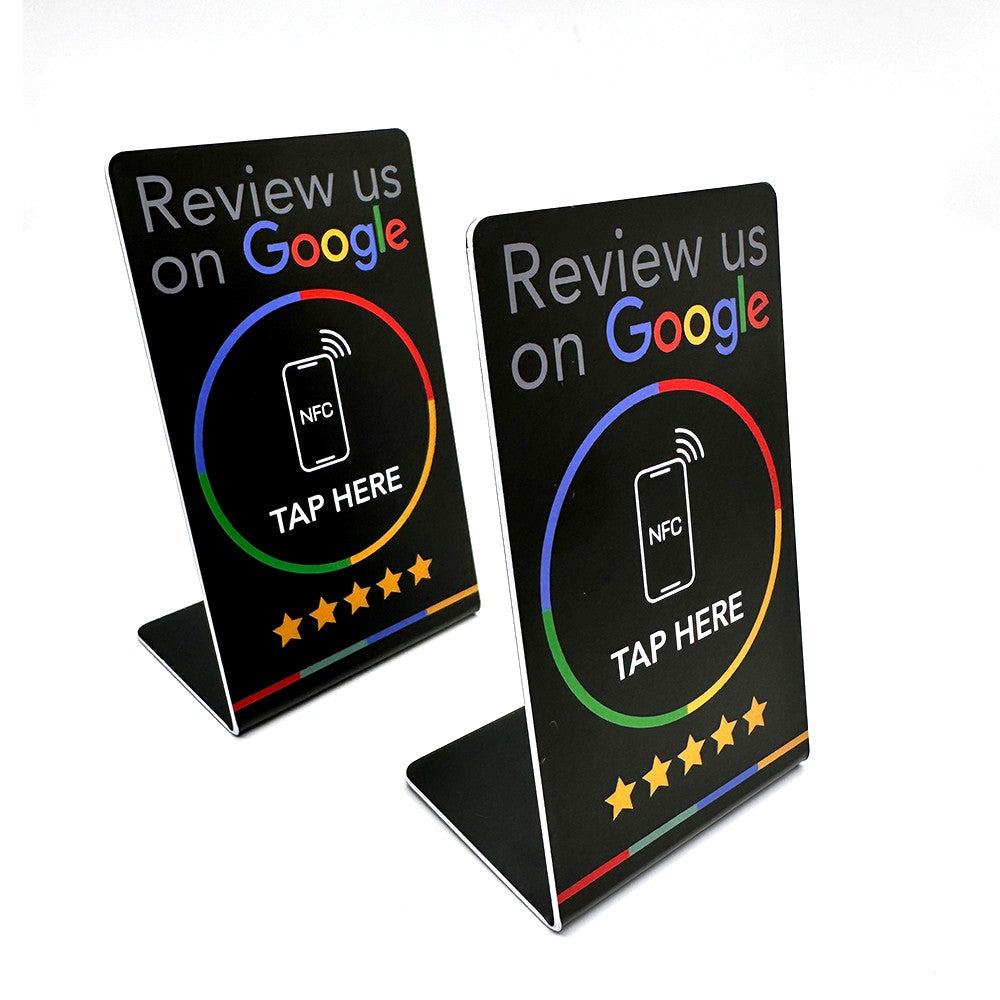 NFC countertop stand for Google reviews