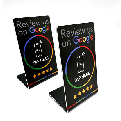 NFC countertop stand for Google reviews
