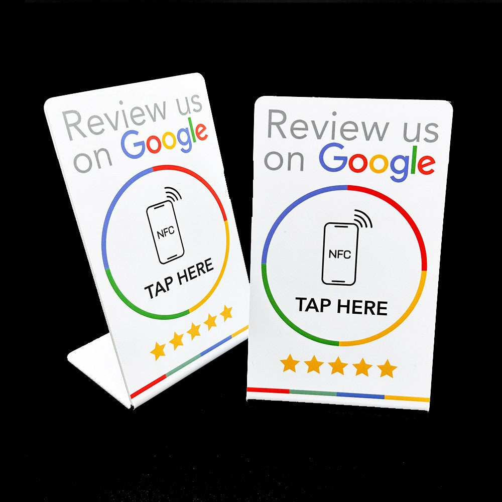 NFC countertop stand for Google reviews
