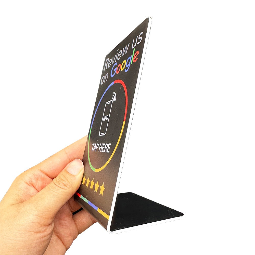 NFC countertop stand for Google reviews