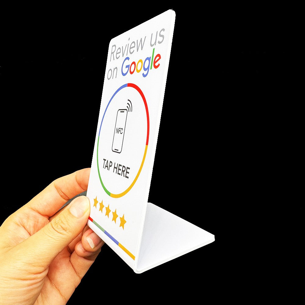 NFC countertop stand for Google reviews
