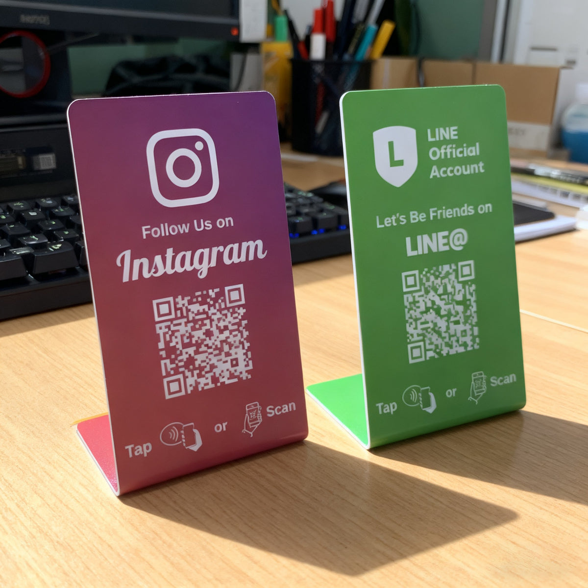 NFC social stand