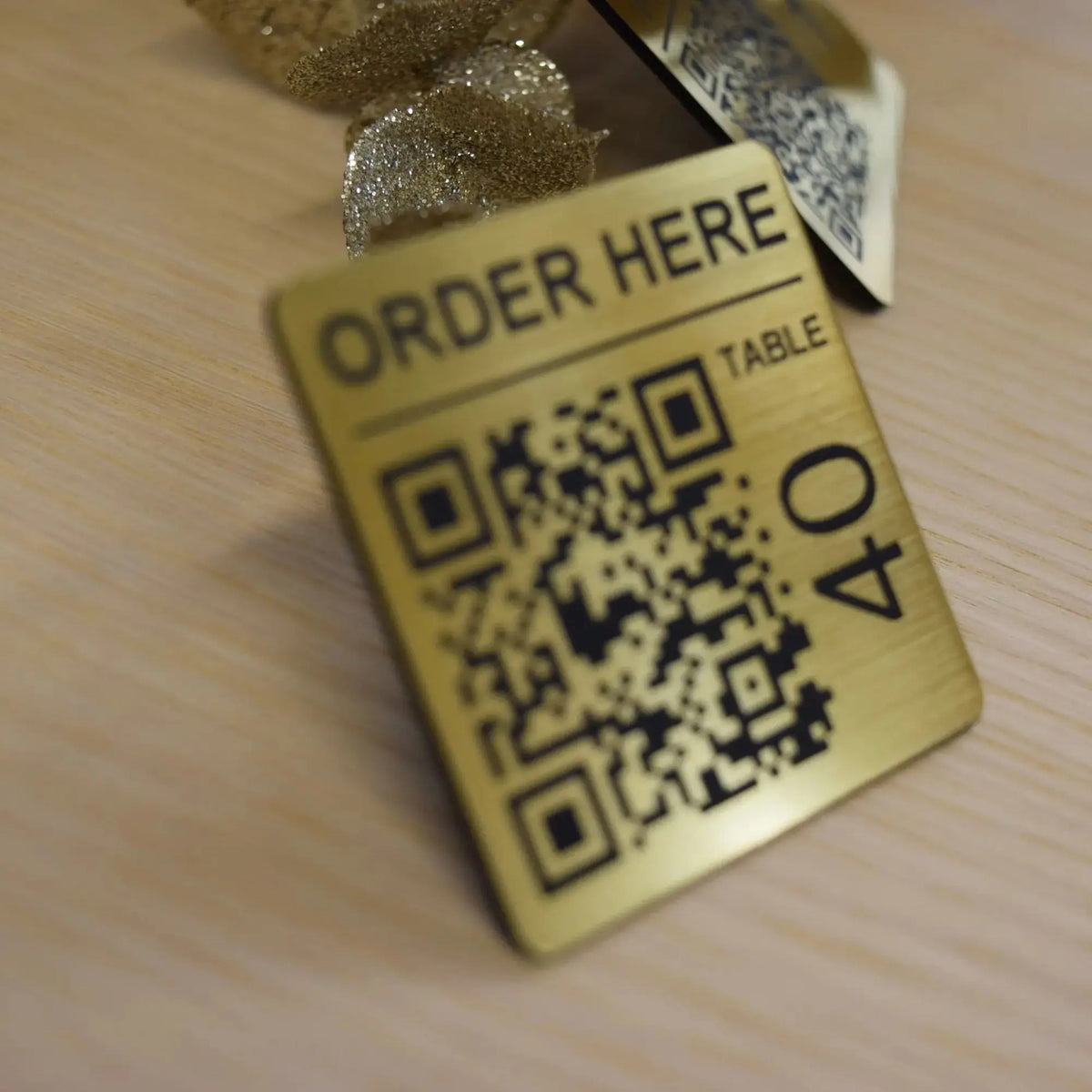 50mm square acrylic NFC tag with QR code