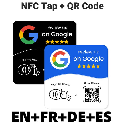 Multilingual NFC tag with dynamic QR