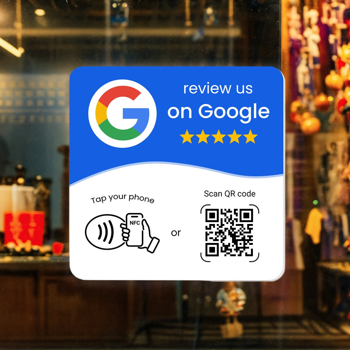 Multilingual NFC tag with dynamic QR