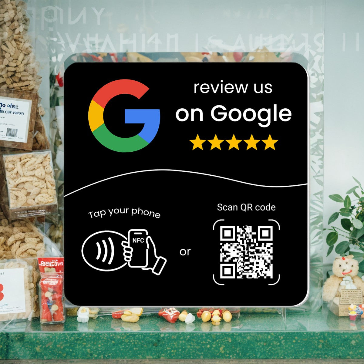 Multilingual NFC tag with dynamic QR
