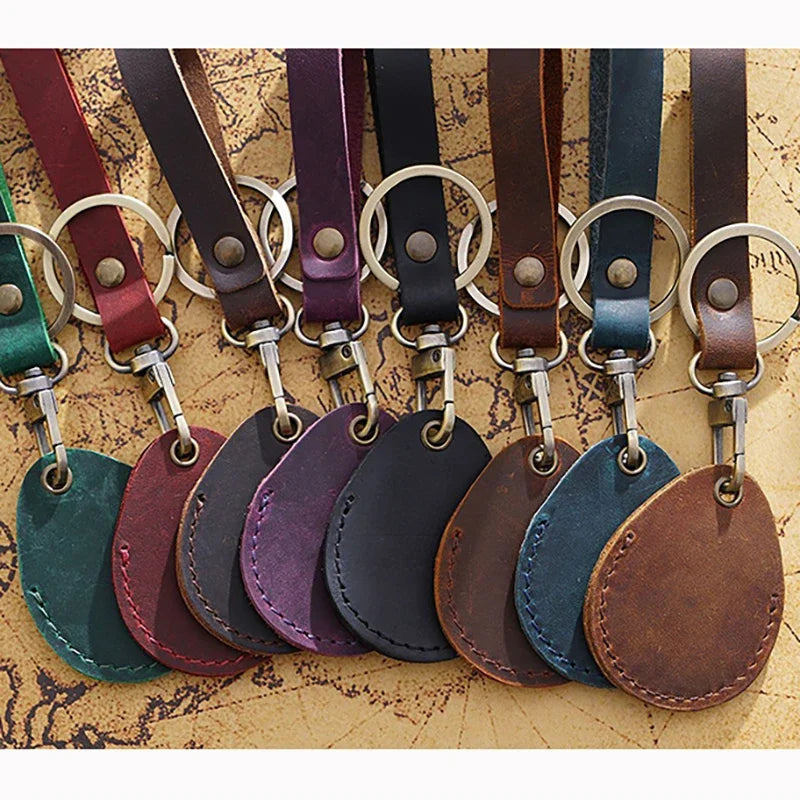 Crazy Horse Leather Keychain for AirTag – photo 2