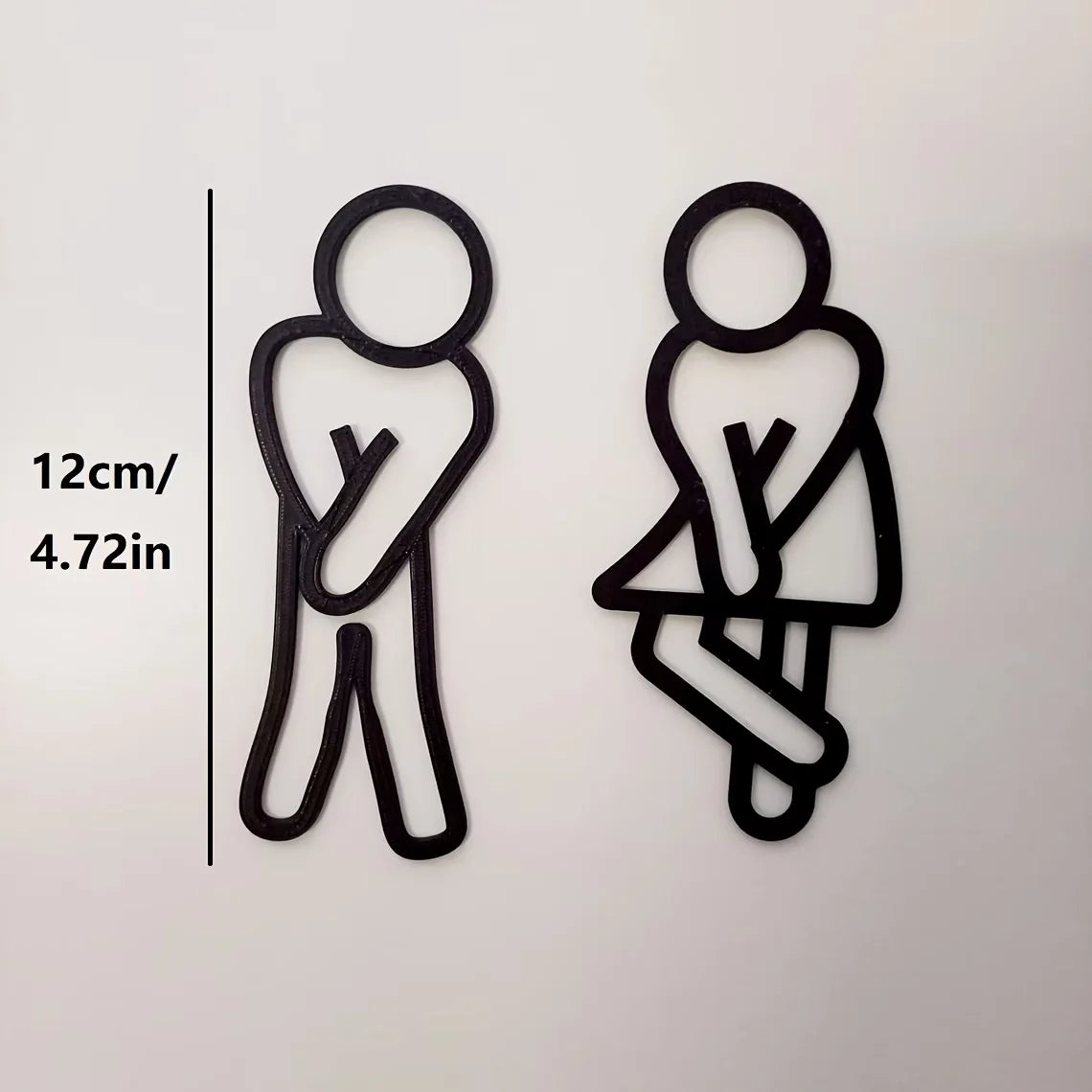 Funny Restroom Signs Men/Women – 2 Pieces – photo 4