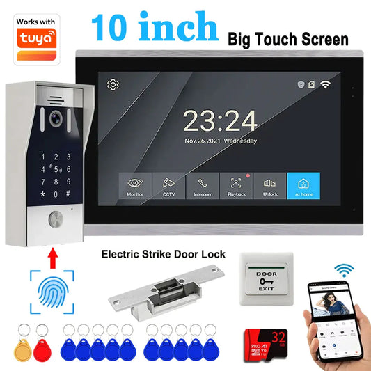 Video Intercom with Built-in Electric Lock – Full Remote Opening