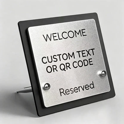 Tabliczka stolikowa z kodem QR – zamówienie/WiFi/płatność
