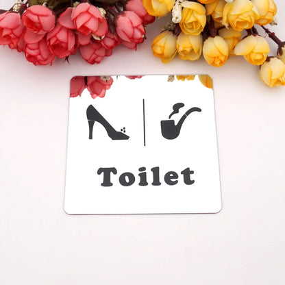 3D Mirror Sticker – WiFi / No Smoking / Restroom – photo 6