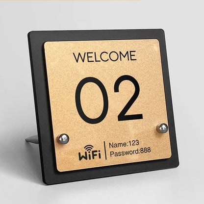 Tabliczka stolikowa z kodem QR – zamówienie/WiFi/płatność