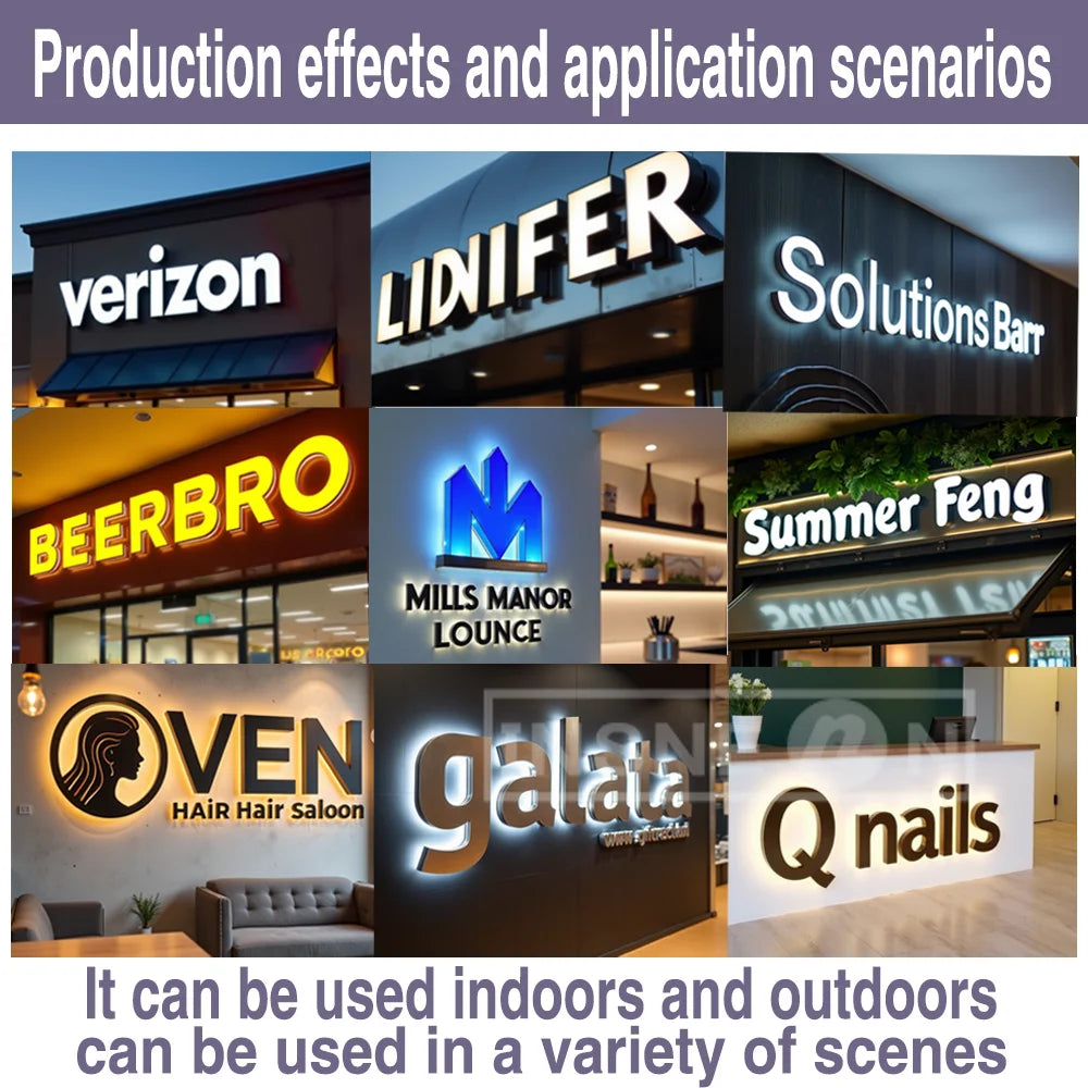 3D LED Logo Sign for Shop Windows – photo 2