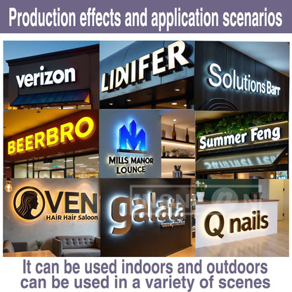 3D LED Logo Sign for Shop Windows – photo 2