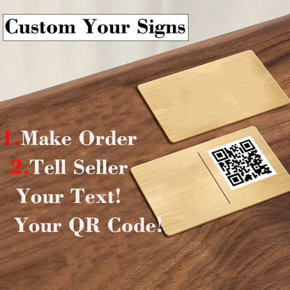 Suporte de Mesa em Aço Inoxidável para Menu QR – Preto ou Dourado