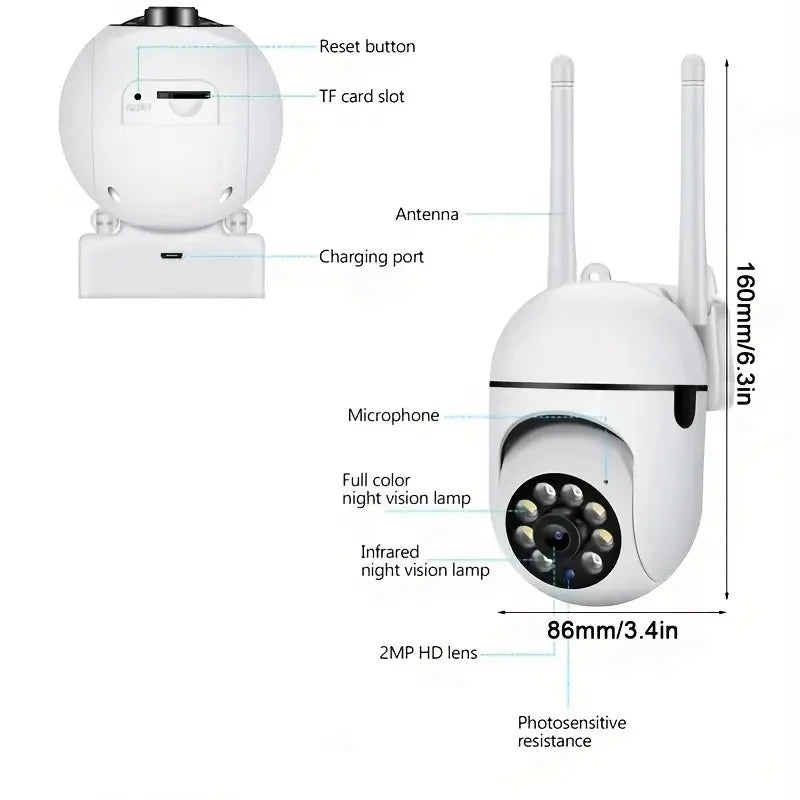 360 degree WiFi security camera – remote control app