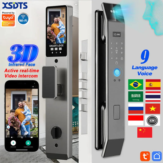 Smart Lock with Face Recognition, Camera and Video Call, Tuya WiFi