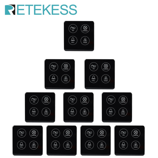 4-in-1 Touch Button – Call, Pay, Order, Cancel