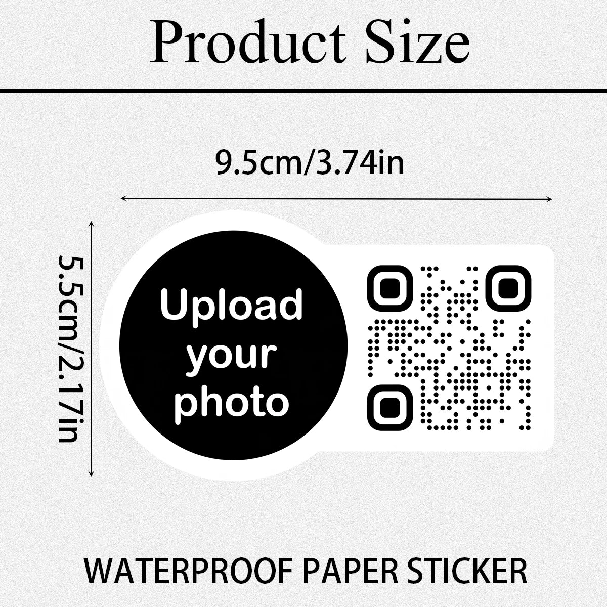 Custom Minimal QR Code Stickers – photo 3