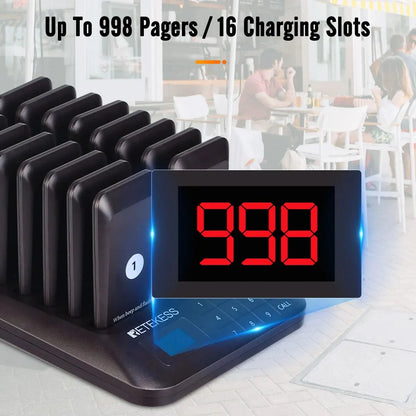RETEKESS TD157 wireless waiter call with 16 buttons – detail