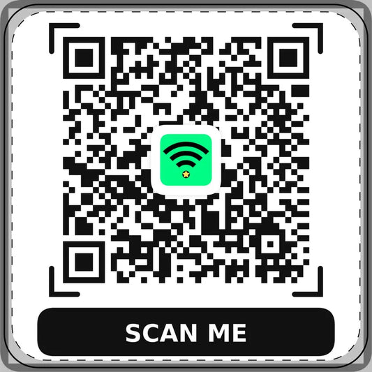 WiFi QR Code Bar Coaster – Menu and Reviews at the Table